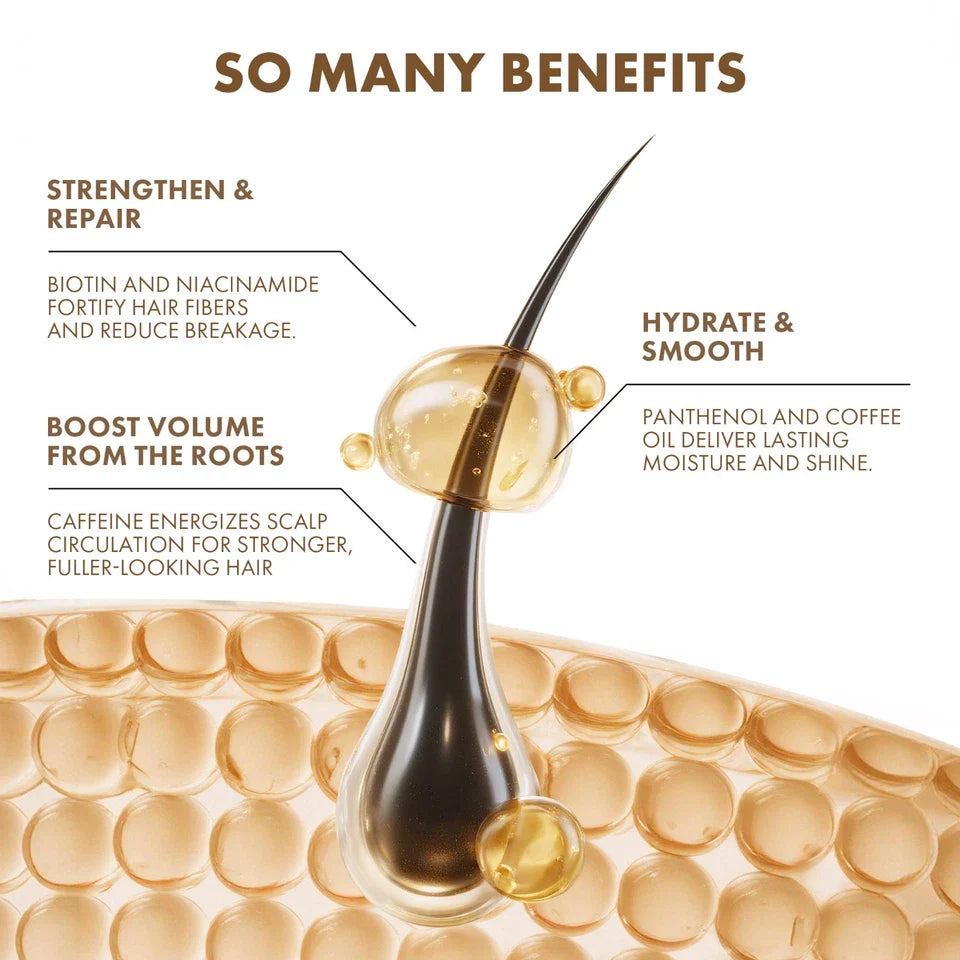 Alfheim Coffee Thickening Shampoo for Fine & Thinning Hair – Volumizing Moisturizing Hair Care