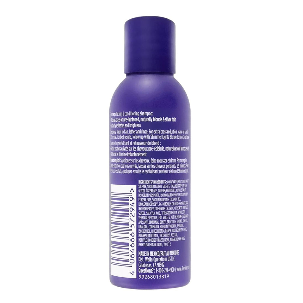 Professional Shimmer Lights Purple Shampoo – Blonde & Silver Hair Color Enhancing Shampoo