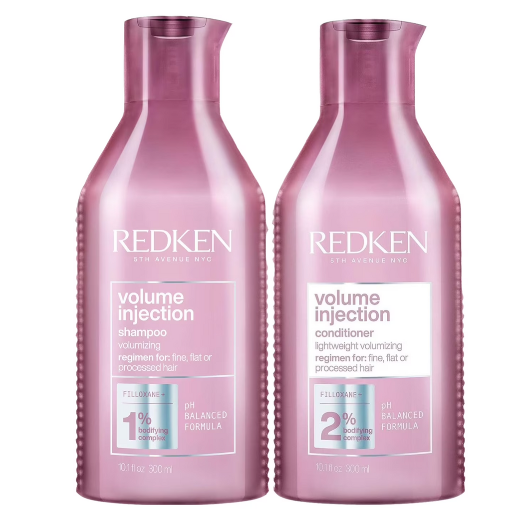 Volume Injection Shampoo & Conditioner Set for Fine Hair – Volumizing Hair Care Duo for Fuller Looking Hair