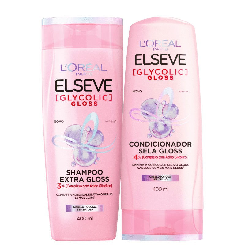 Glicolico Shampoo & Conditioner Set – Shine Sealing Hair Care Kit for Smooth & Glossy Hair